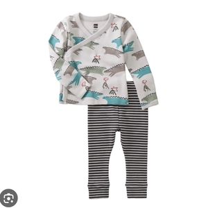 NWT unopened Tea dino wrap top & pant
